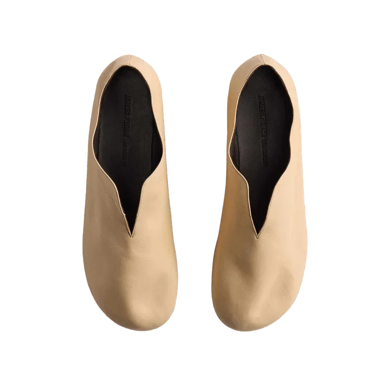 Women's Napa Leather Babouche - Sahara