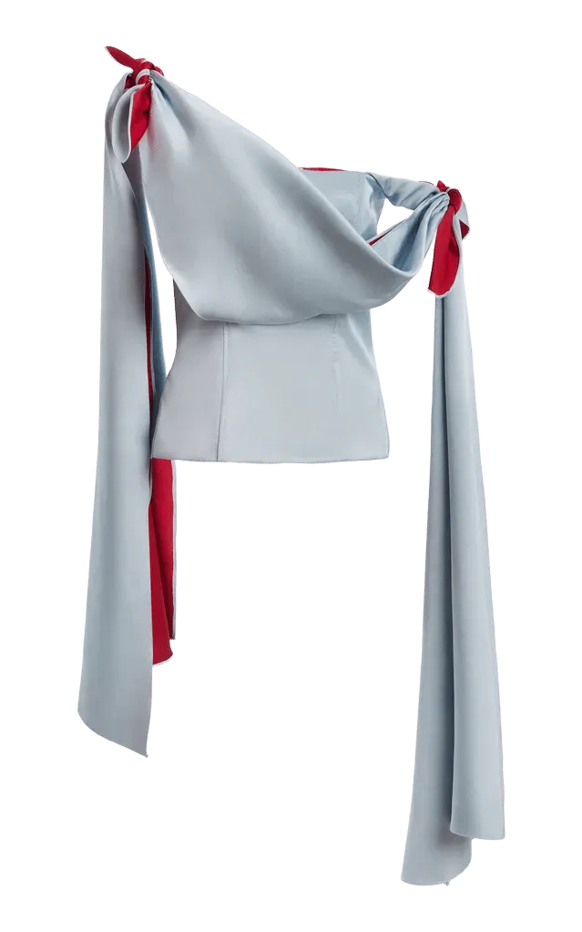 Swoop You Off Your Feet Satin Top