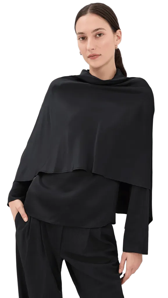 Satin Cape Top
