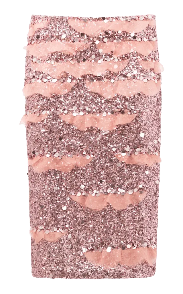 Classic Embellished Midi Skirt