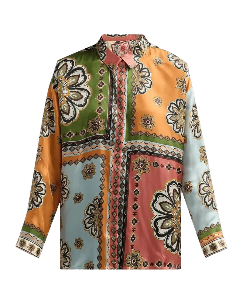 The Audrey Patchwork Button-Front Shirt