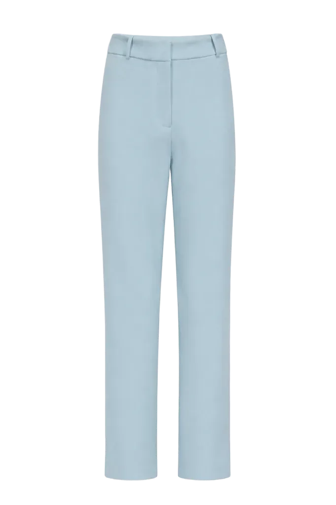 Fitted tailored pant - Celadon blue