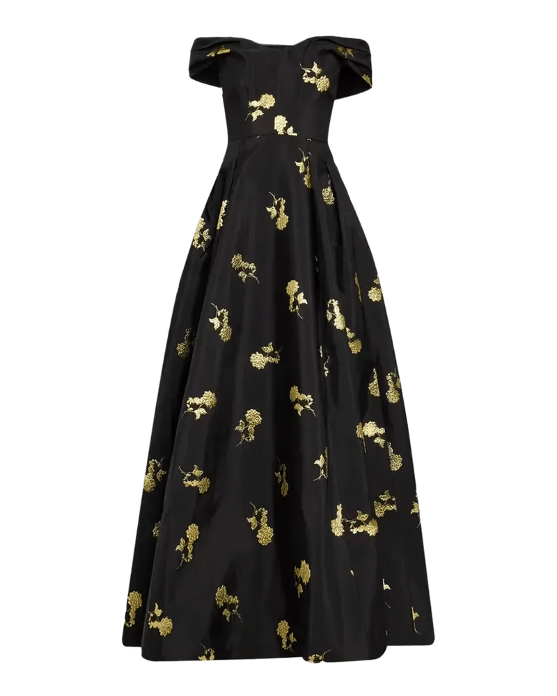 Mariya Floral Jacquard Gown