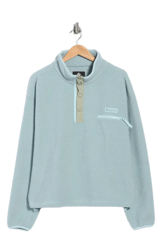 Helvetia II Cropped Half Snap High-Pile Fleece Pullover