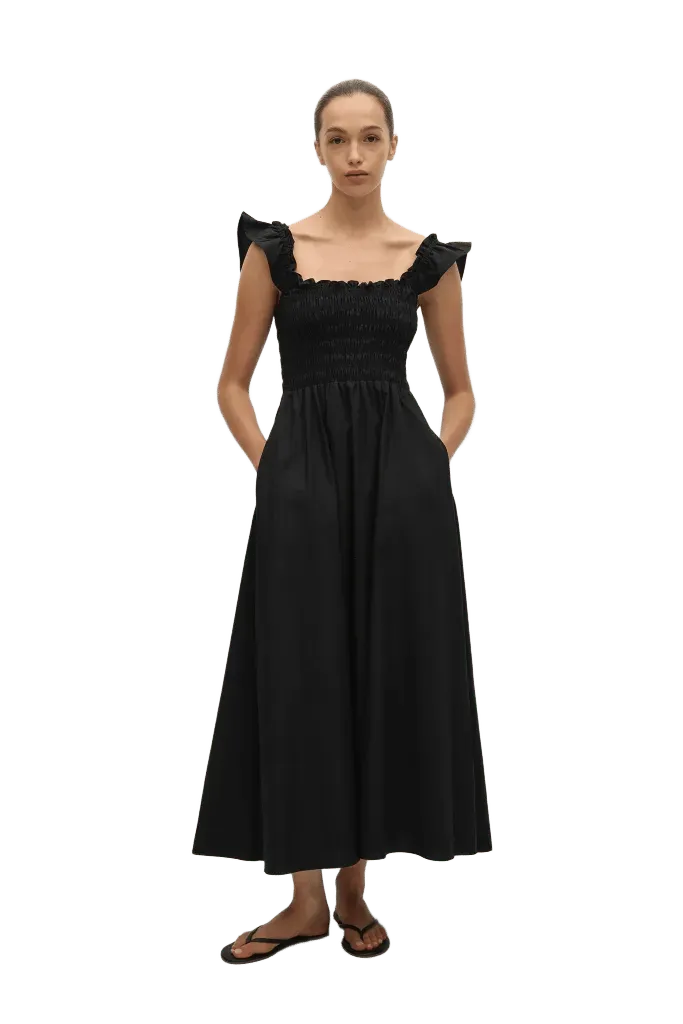 Eudora Midi Dress Black - Final Sale