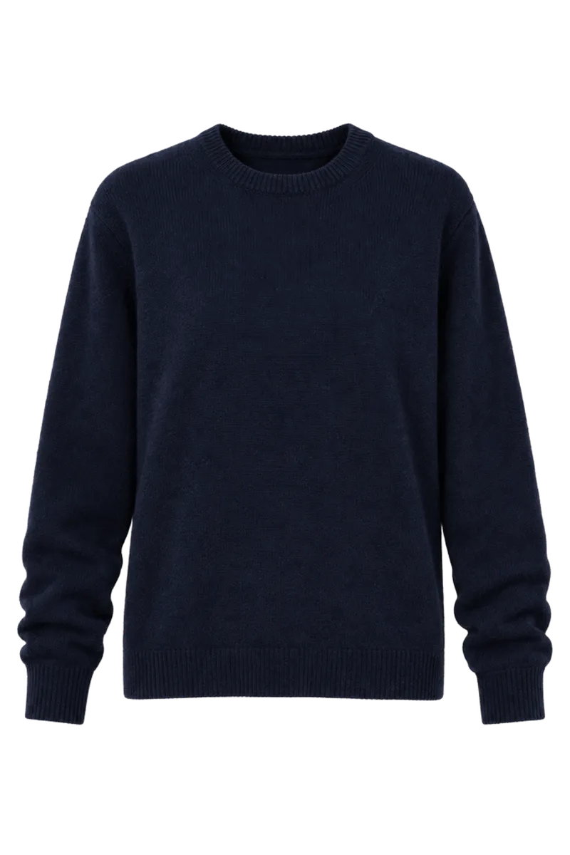 Midnight Navy Cashmere Boyfriend Bodie Crewneck