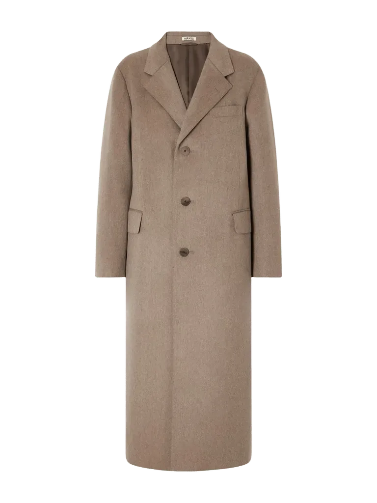 Moleskin cashmere coat