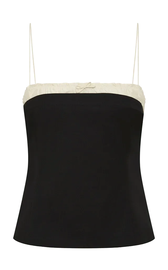 Wool-Blend Layered Bustier Cami