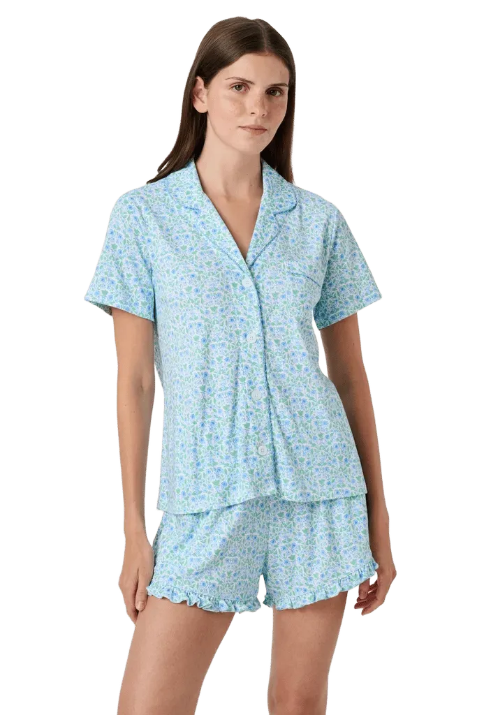 Garden Gate Floral Wyatt Polo Pajamas