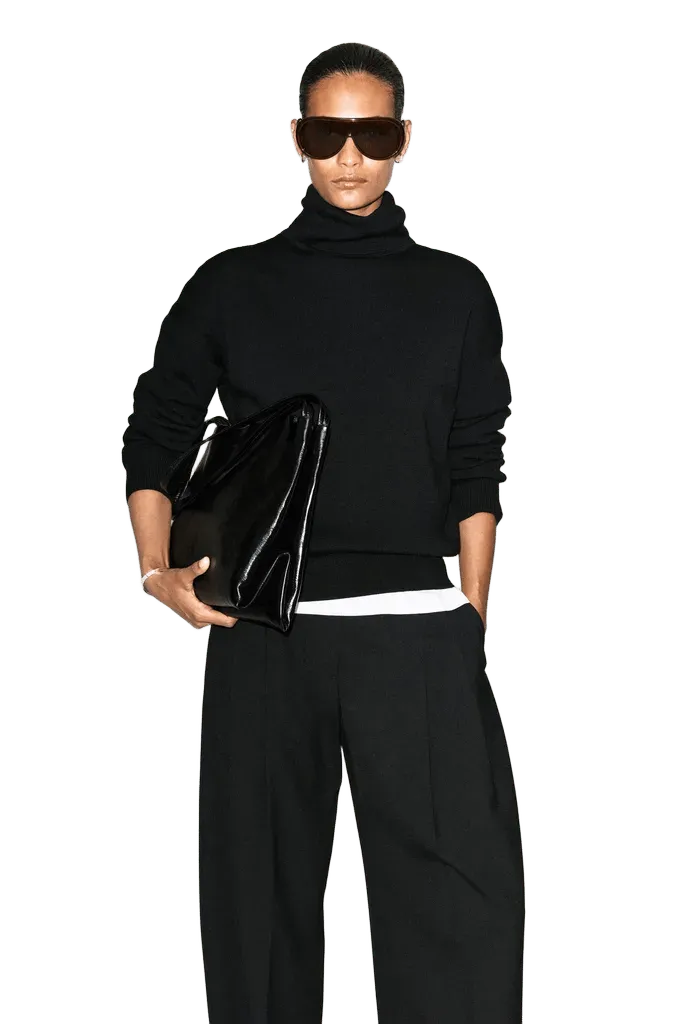MERINO WOOL ROLL-NECK SWEATER