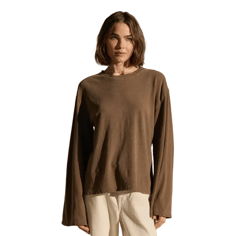 Slub Jersey Wide Long Sleeve Tee