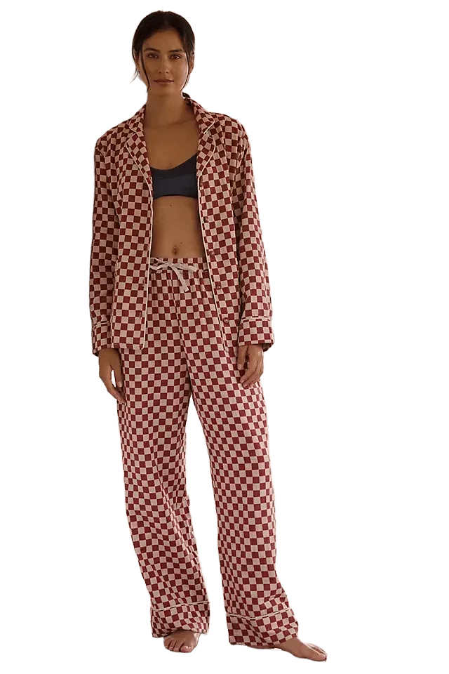 TBCo Checkered 100% Cotton Pajama Set