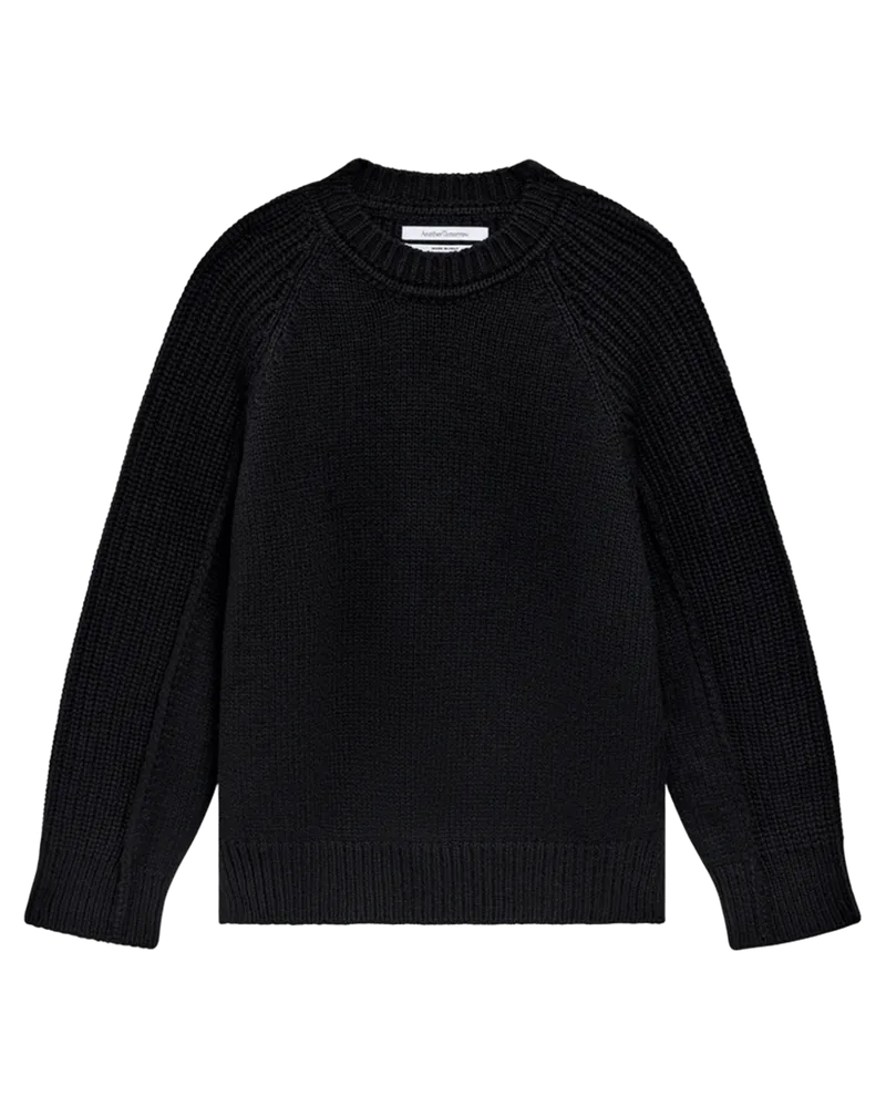 Cashmere Oversized Crewneck | Black
