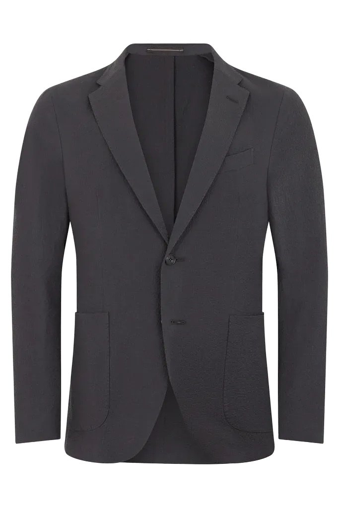 Slowear Single-Breasted Cotton Blazer — Brown