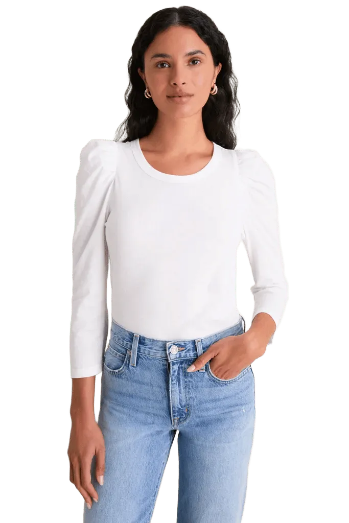 White Vesty Long Sleeve Crewneck