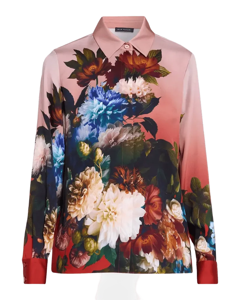 Shae Floral Silk-Blend Blouse