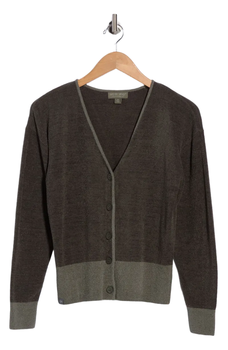 CozyChic Ultra Lite Colorblocked Button Front Cardigan