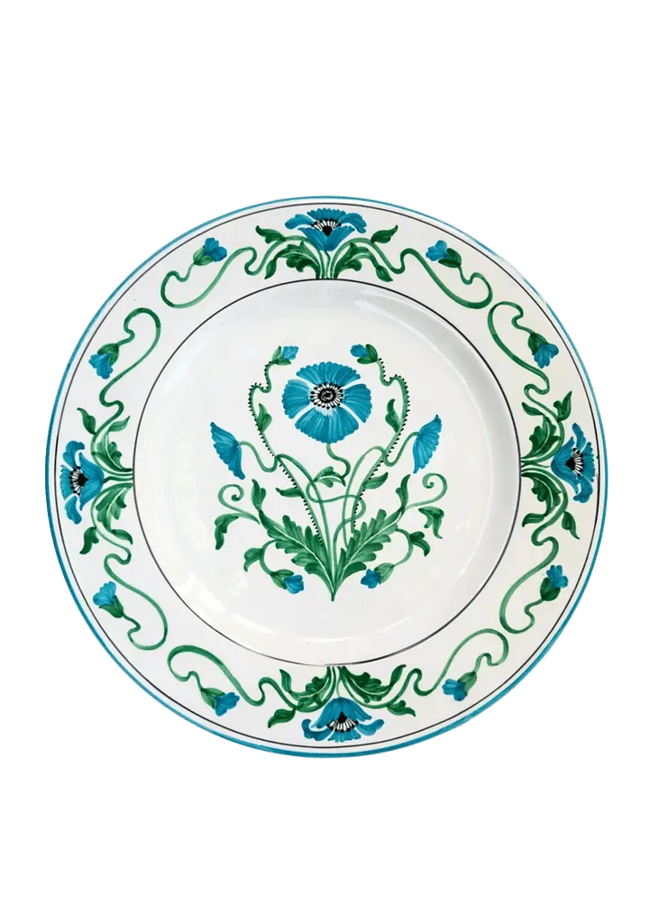 Papavero Dessert Plate in Arcadian Floral