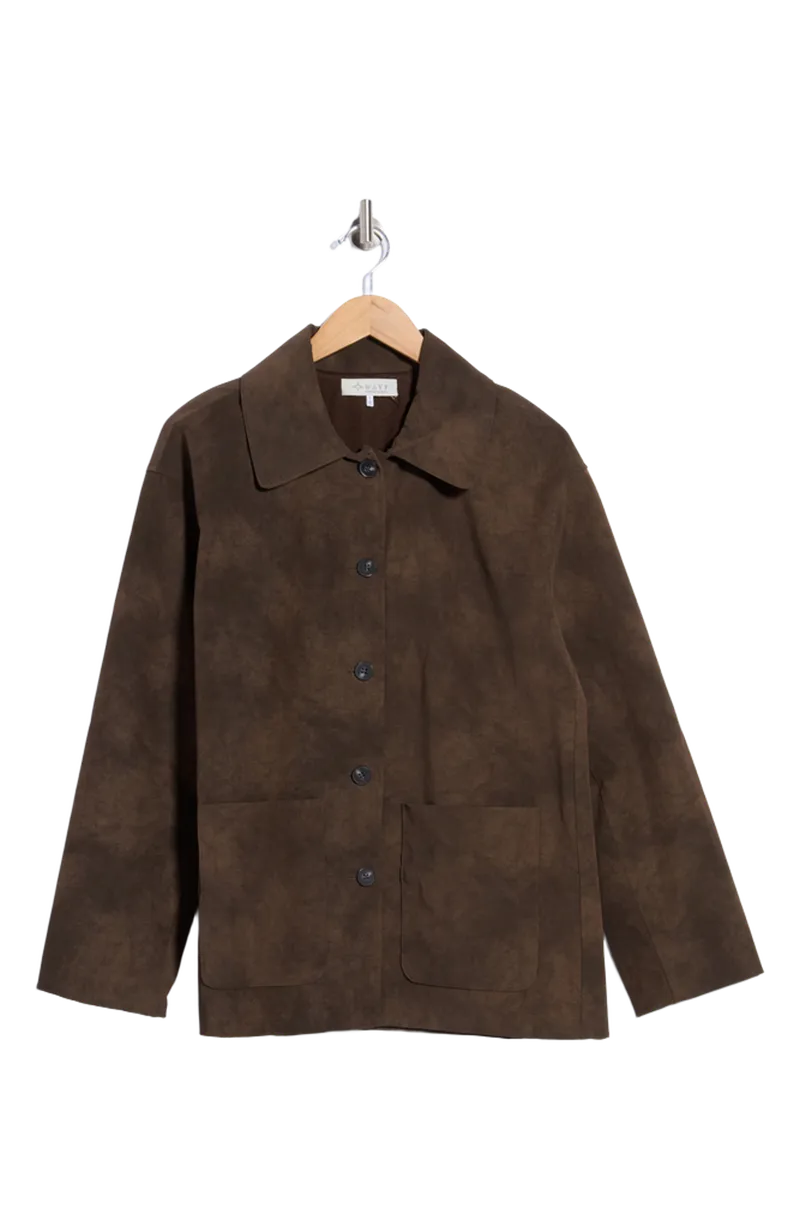 Faux Suede Jacket