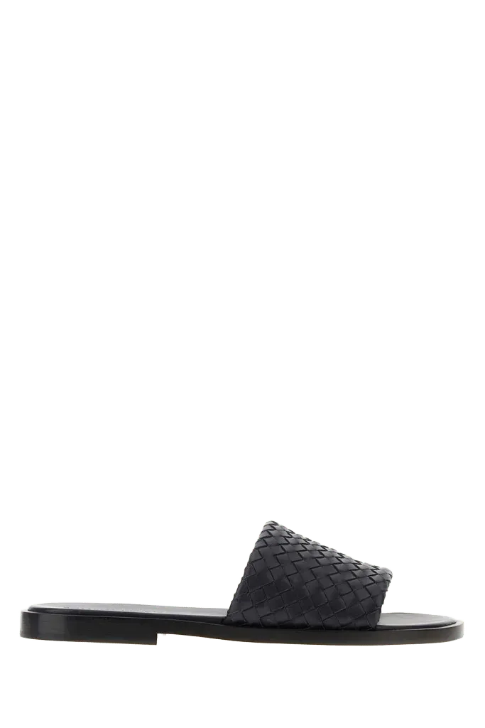 Bottega Veneta Elio Slide — Black