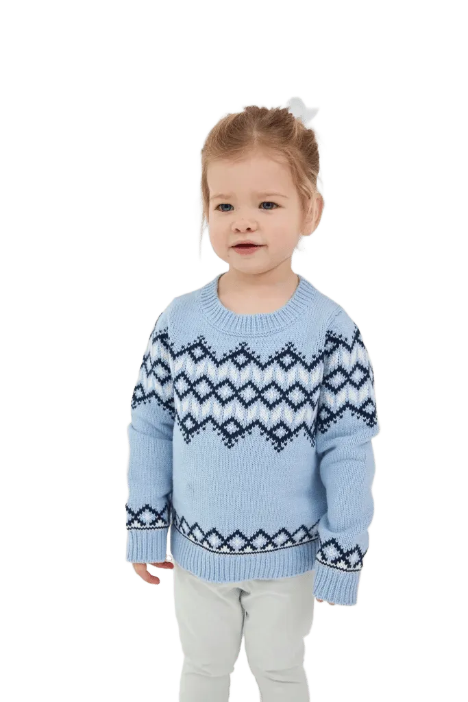 Periwinkle Kids Fair Isle Sweater