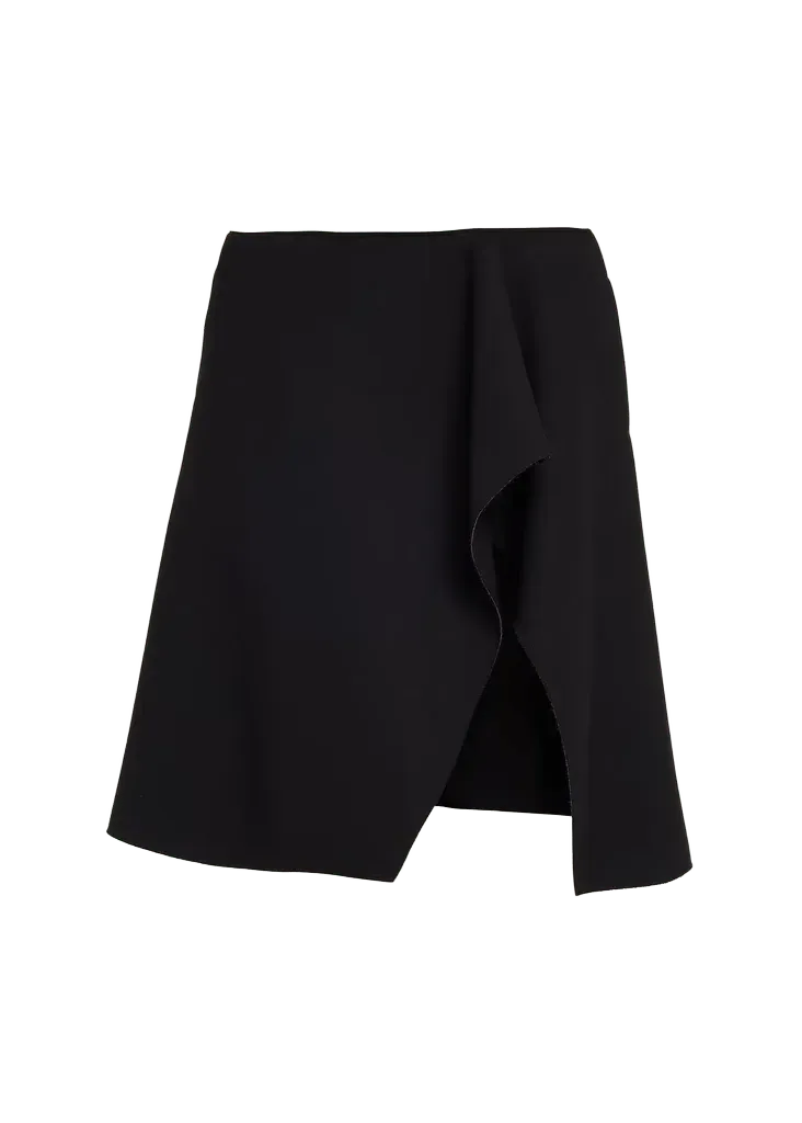 Short Slit Scuba Skirt