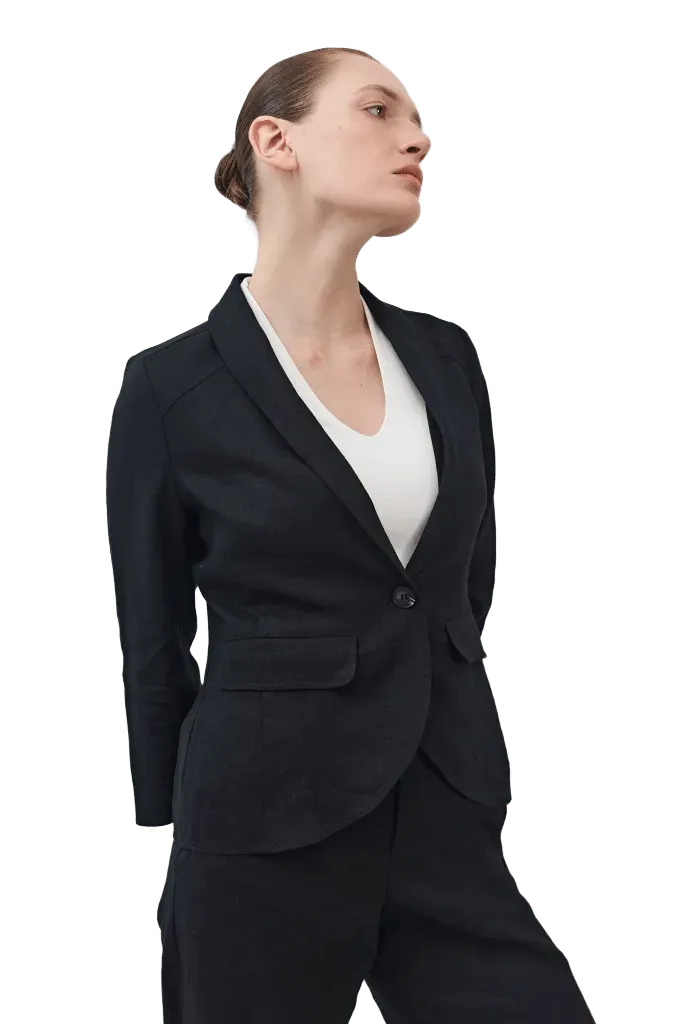 The Cropped Tulip Hem Blazer