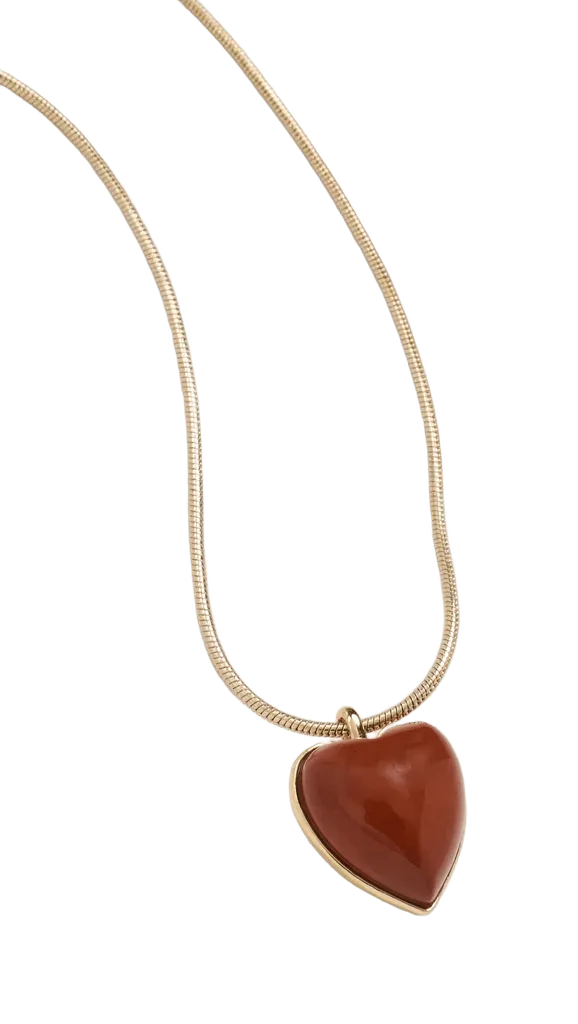 Puffy Heart Adjustable Choker Necklace