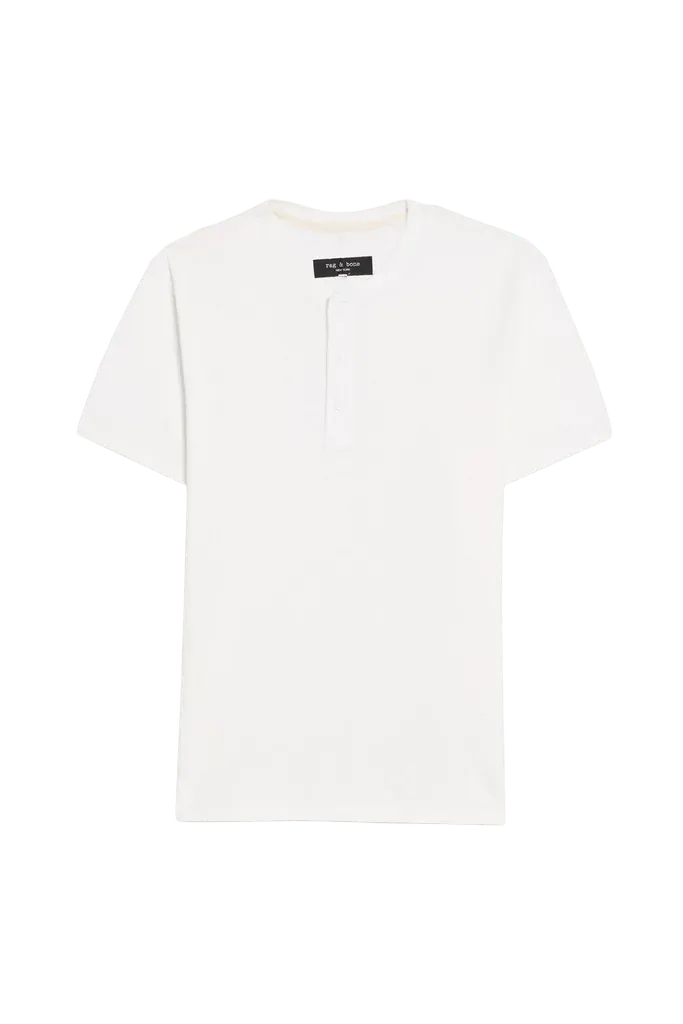Rag & Bone Slub Cotton-Jersey Henley T-Shirt