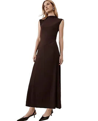 Mock Neck Midi Dress