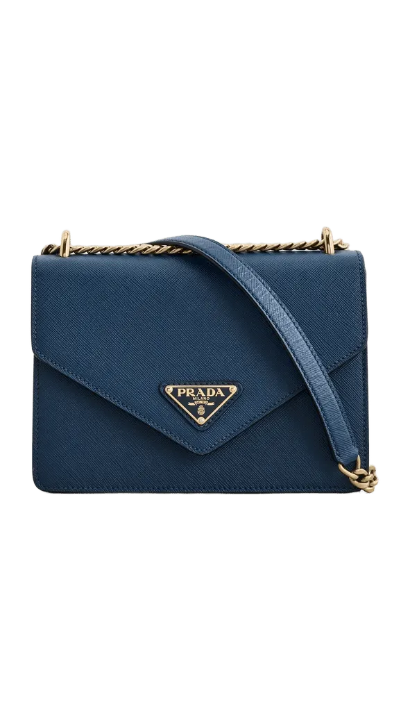 Prada Small Saffiano Pattina Chain Bag