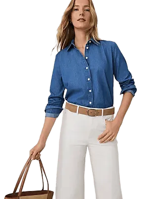 Weekend Relaxed Perfect Shirt in Chambray