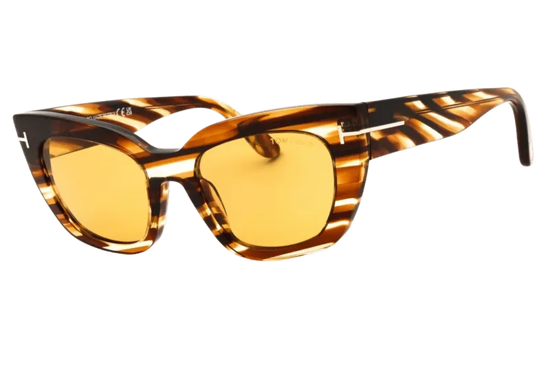 Tom Ford FT1190 Cat-Eye Acetate Sunglasses — Brown