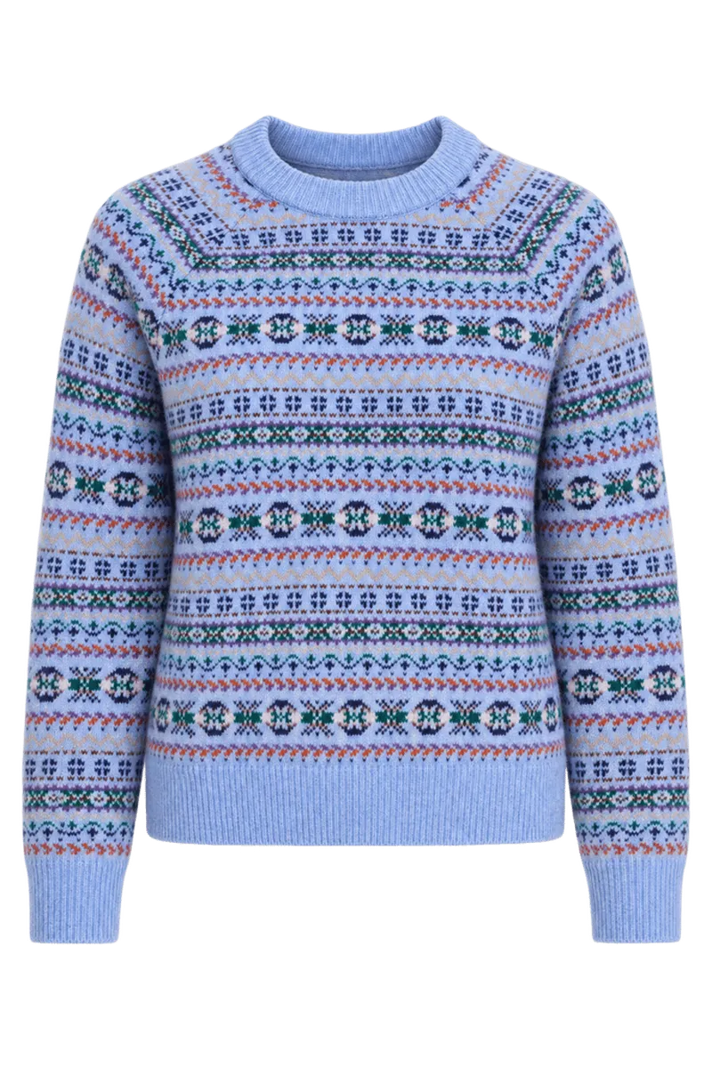 Fair Isle Raglan Crewneck Sweater - Exclusive