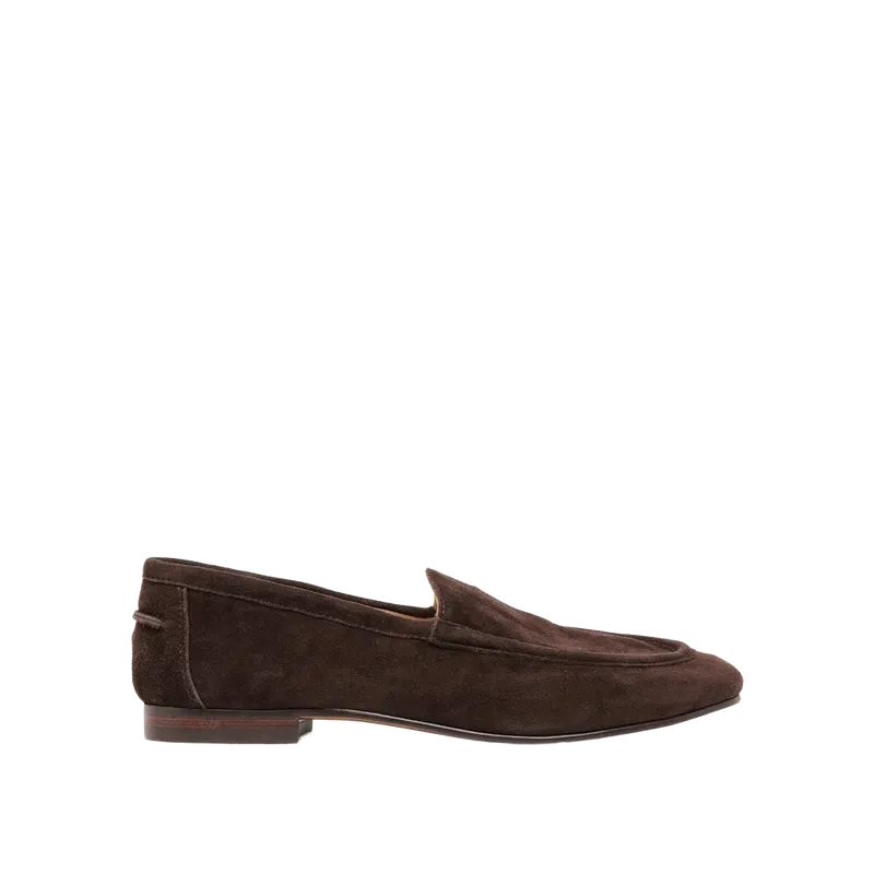 Mattie Loafers Dk Brown Suede