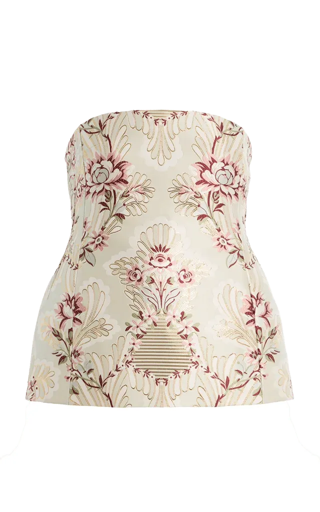 Gregory Corset Jacquard Top