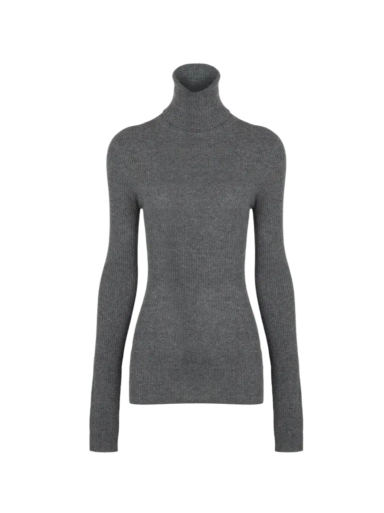 Women's Izzy Baby Goat Cashmere Rollneck Top