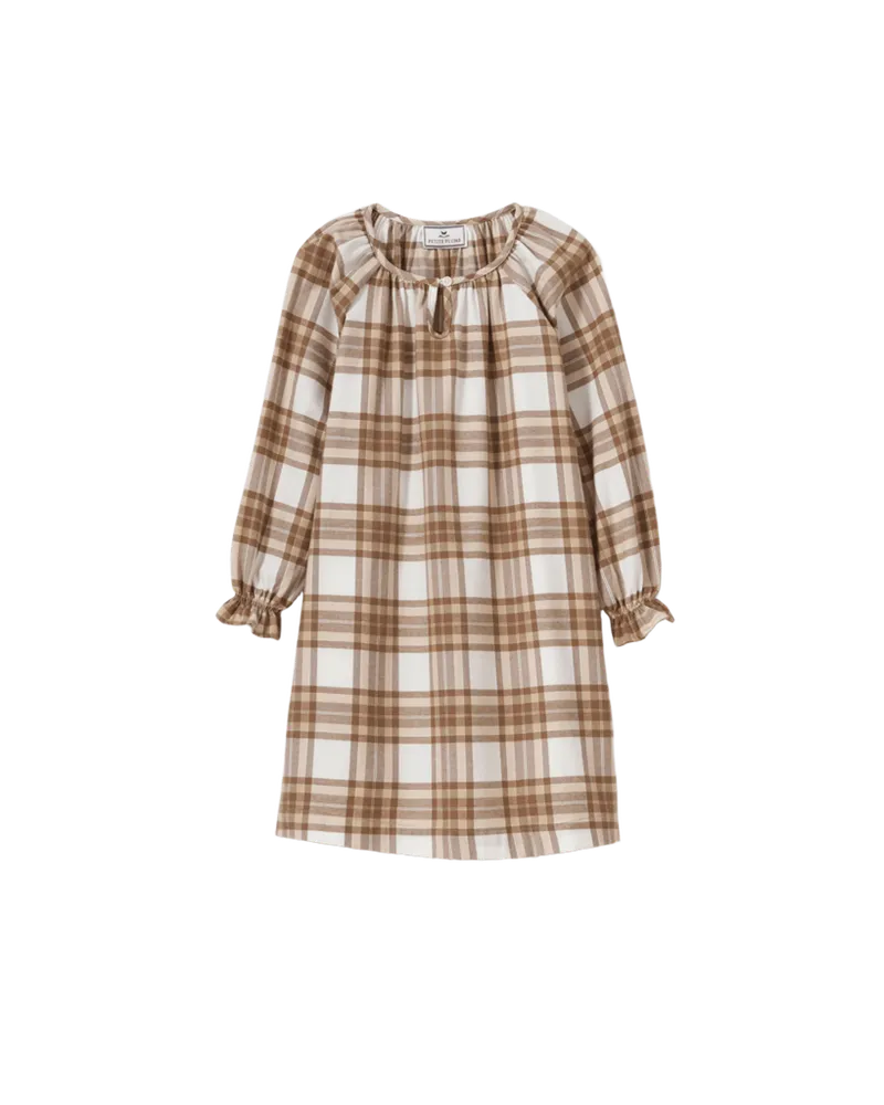 Girl's Brushed Twill Delphine Nightgown in Cotswolds Tartan