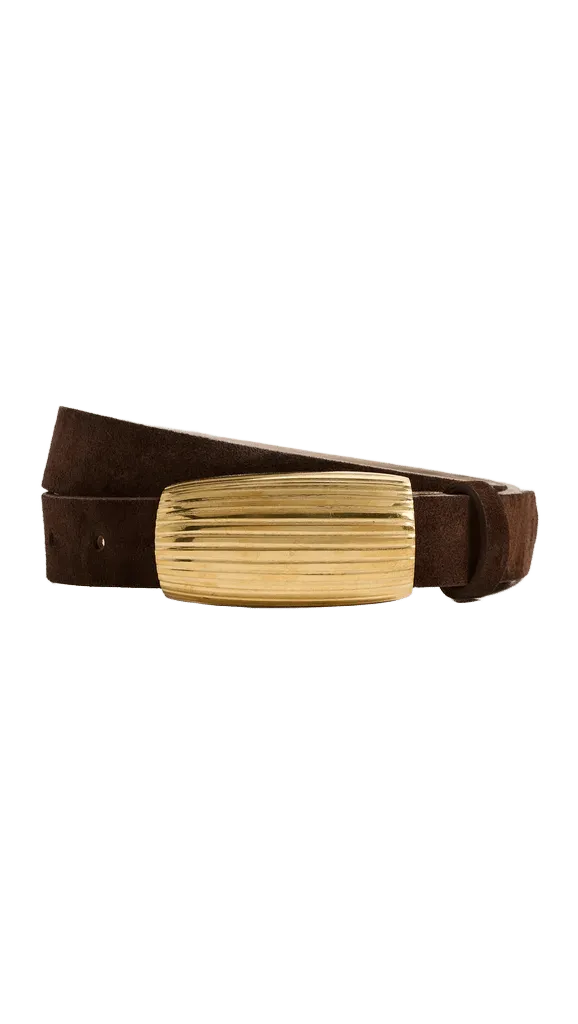 Machado Ribbed Dome Belt