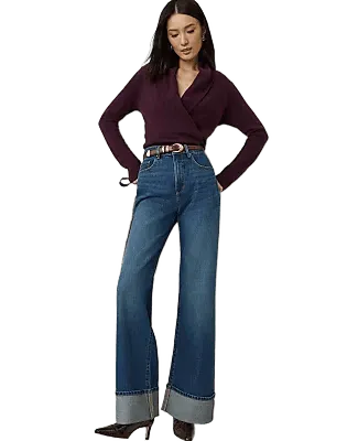 The Cuffed Wide-Leg Jean