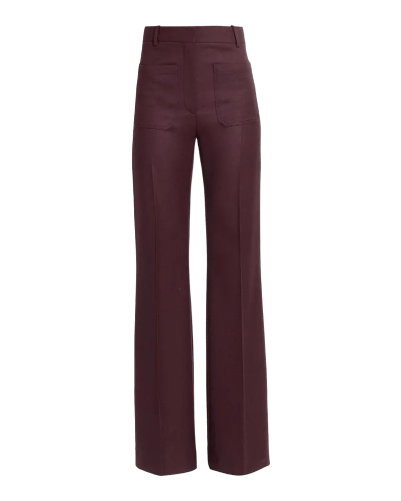 Alina Front-Pocket Straight-Leg Trousers