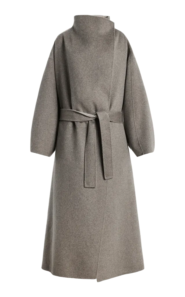 Leroy Reversible Funnel-Neck Wool-Blend Coat