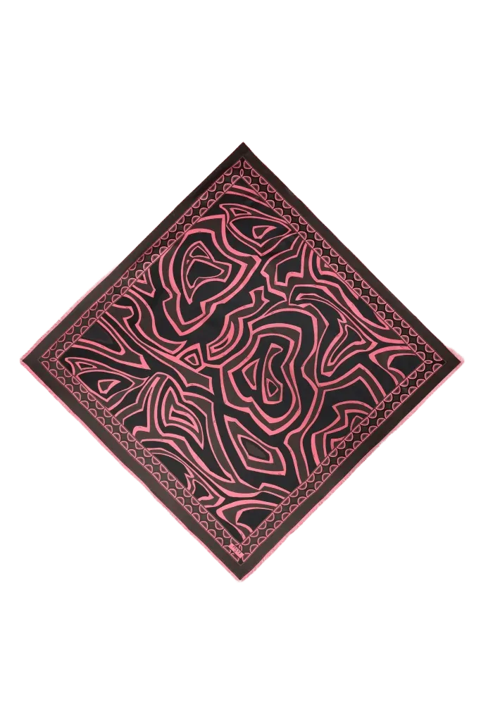 Labirinto Print Wool and Silk Shawl