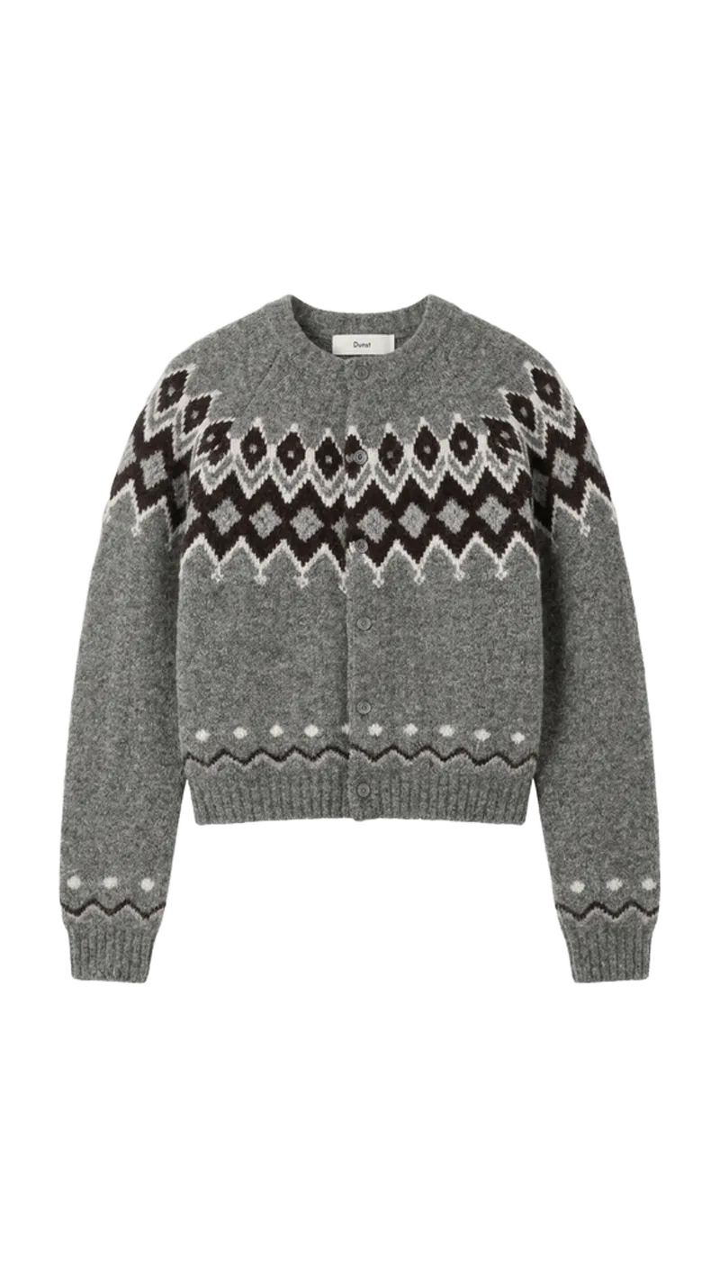 Unisex Chunky Pattern Cardigan