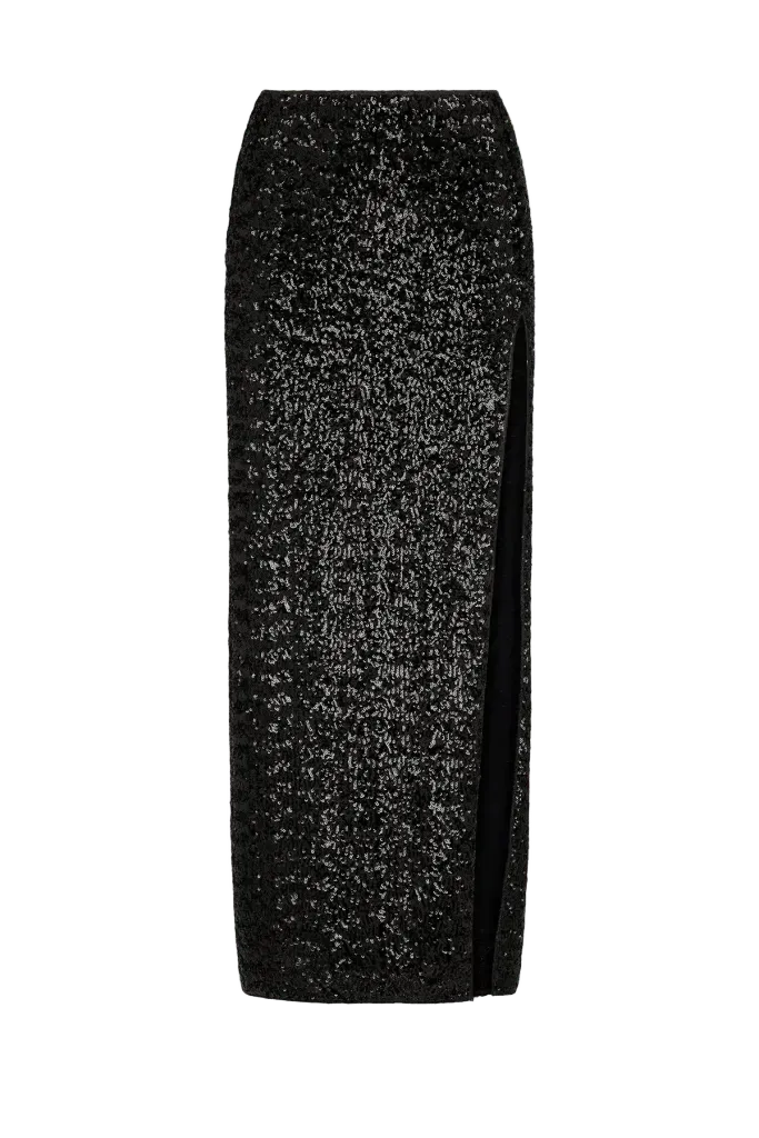 Paillettes Long Skirt
