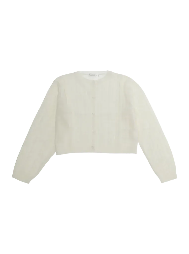 NanáN Viscose Blend Cardigan — White