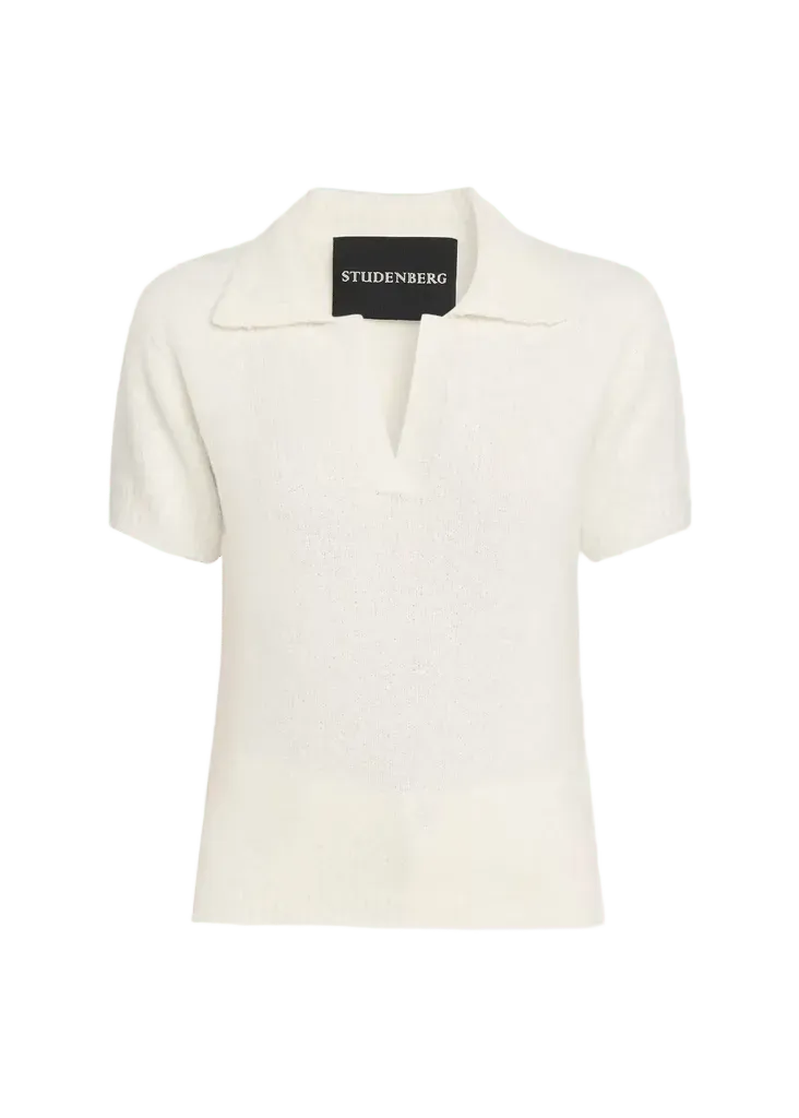 Caviar Boucle Short-Sleeve Polo Shirt