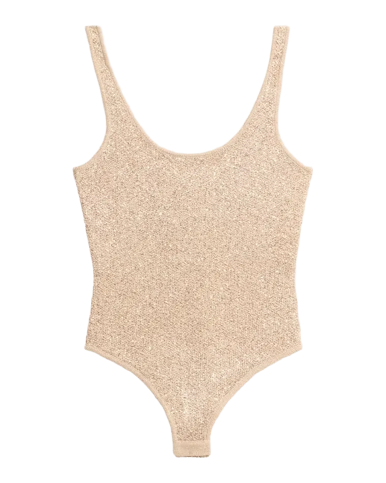 Sheila Scoopneck Thong Bodysuit