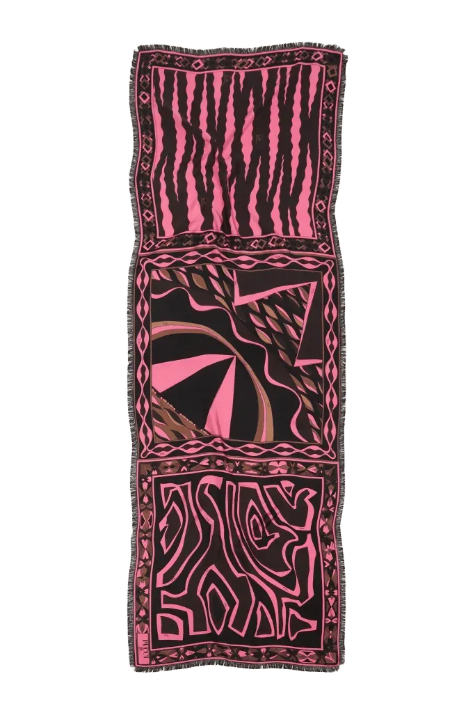Mixed Print Silk Stole