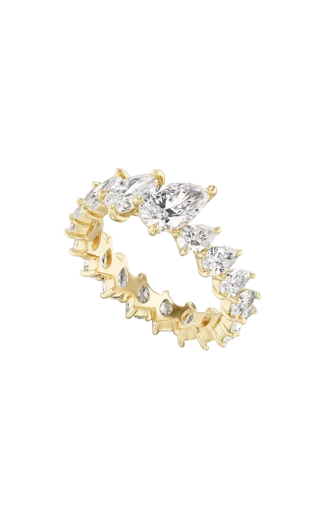 14K Yellow Gold Bias Crescendo Ring